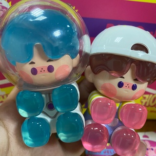 【ของแท้】POPMART Pino Jelly Your Boys Series ชุดกล่องสุ่ม ตุ๊กตาฟิกเกอร์ 12 แบบ