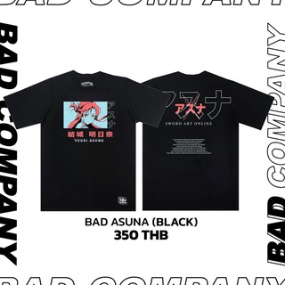 [LEEE]Badcompany เสื้อยืดสกรีนลาย "asuna" อนิเมะ คอกลม