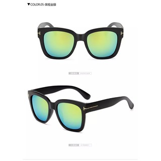 Women Colorful Sunglasses แว่นกันแดดผู้หญิง แว่นกันแดดหลากสี แว่นกันแดด สไตล์วินเทจ Vintage Retro เลนส์สี