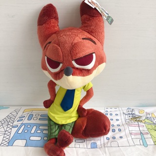 ตุ๊กตา zootopia nick wilds ขนาด16นิ้ว