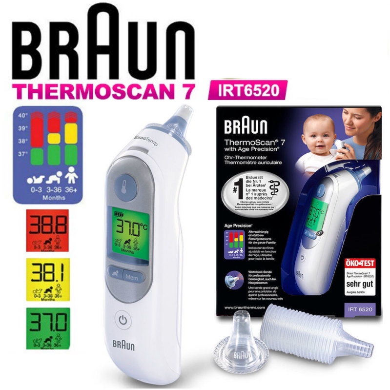 Braun Thermoscan 3 (IRT 3030) Thermoscan 7 (IRT 6520) /No Touch