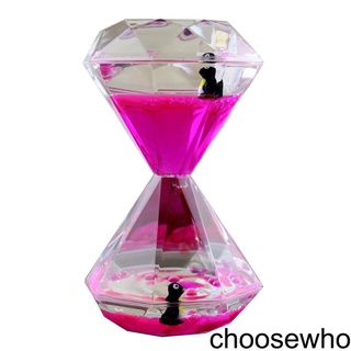 [CHOO] Liquid Motion Bubbler Timer Diamond Shaped Liquid Timer Fidget Toy Autism Toys Children Activity Calm Relaxing
