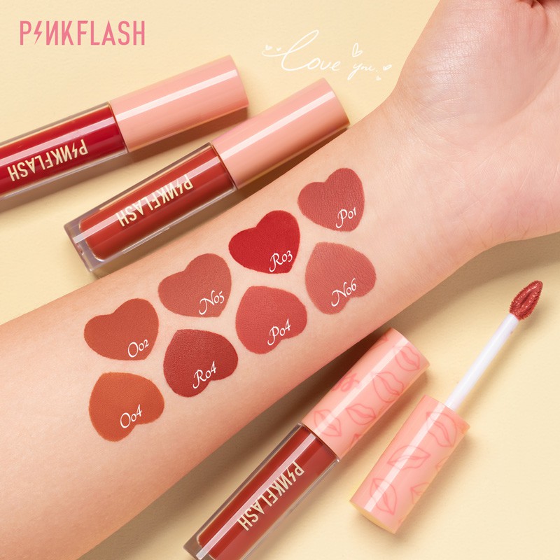 ภาพสินค้าPinkflash ลิปสติก เนื้อแมตต์ เพิ่มความชุ่มชื้น 2 ชิ้น จากร้าน pinkflash.th บน Shopee ภาพที่ 7