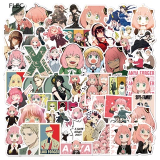 FLEC SPY x FAMILY Anime Manga 50 Stickers Yor Forger Loid Forger Anya Laptop Sticker NEW