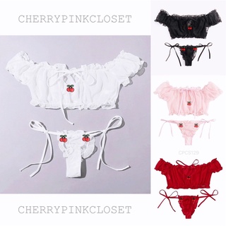 CHERRYPINK: CPCS129| CHERRY GIRL Set Sexy Bra and Panty |XS S M L XL XXLสาวอวบอ้วน
