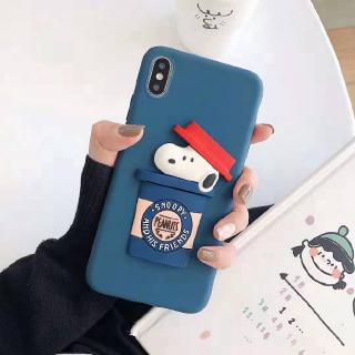 เคสซิลิโคนเคสโทรศัพท์มือถือลายการ์ตูน Snoopy สําหรับ Huawei Y 7 2017 Y7 Prime Y 9 2018