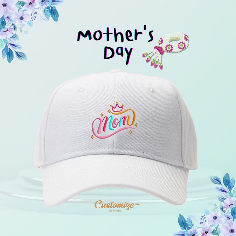 หมวกปัก-ลายวันแม่-วันแม่-ของขวัญวันแม่-mother-s-day-ของขวัญให้แม่