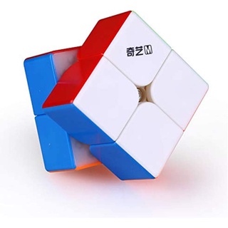 Qiyi Toys MS 2x2 ลูกบาศก์ความเร็วแม่เหล็ก ไร้สติกเกอร์ Qiyi M 2x2x2 Cube