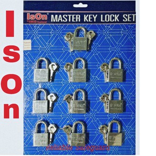กุญแจ ISON มาสเตอร์คีย์ รุ่น877 ขนาด40mm./จำนวน10ตัวชุด