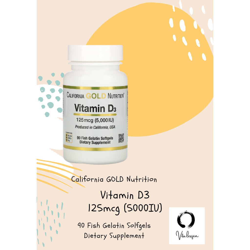 พร้อมส่ง/พรีออเดอร์ !!!! California gold nutrition Vitamin D3 5000 IU ...