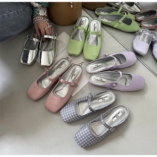 ภาพหน้าปกสินค้า✨ [พรีออเดอร์15-30วัน] Mary Jane Shoes รองเท้าเปิดส้น 5 color(size35-40) ที่เกี่ยวข้อง