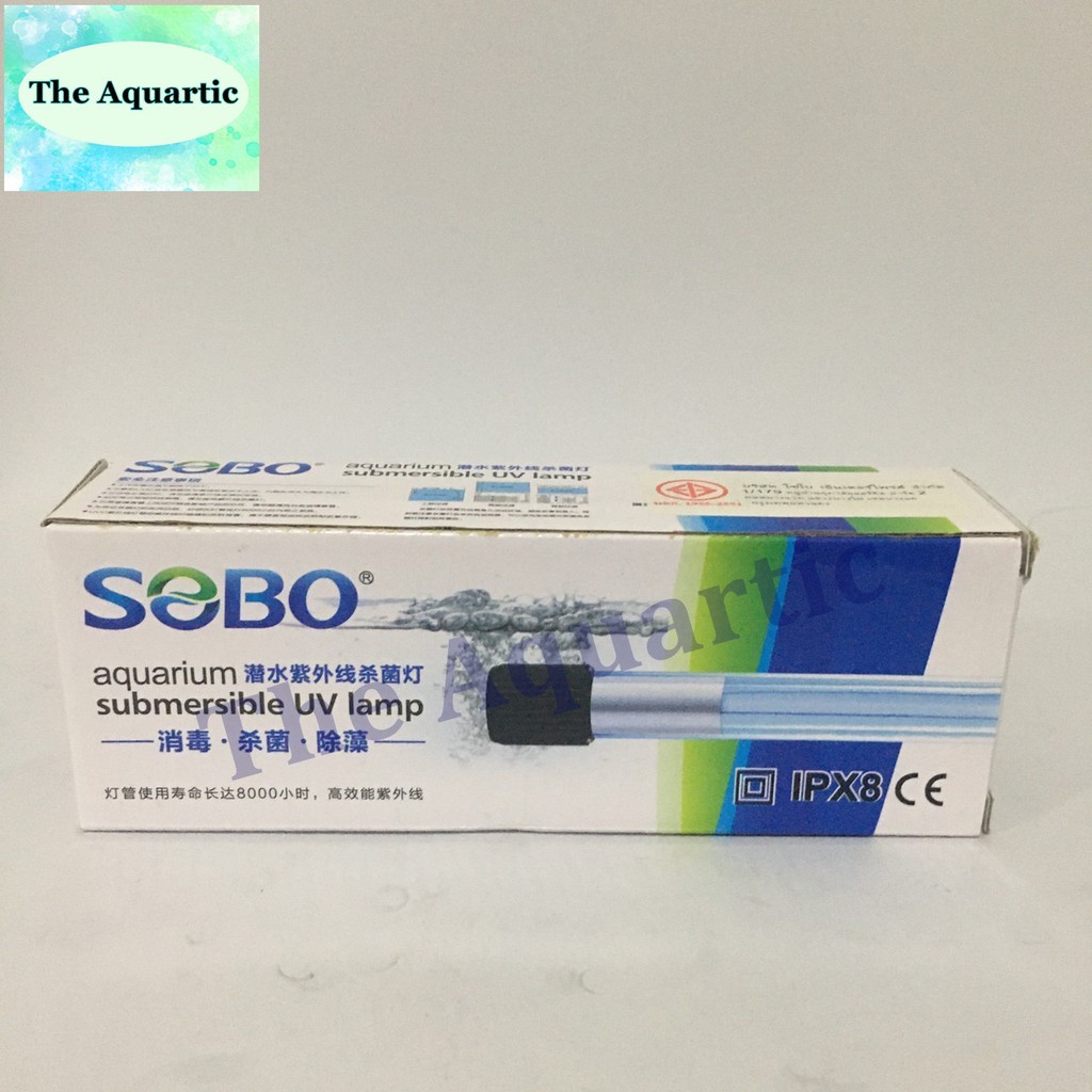 หลอดuv-sobo-uv-lamp-7w-หลอดยูวี-ช่วยฆ่าเชื้อโรคในน้ำ-ลดการเกิดตะไคร่น้ำ-จัดส่งไว