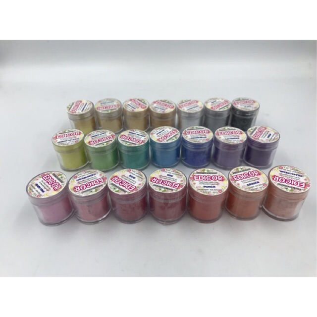 ภาพหน้าปกสินค้าสีผง สีฝุ่น สีทาฟองดอง 2.5 กรัม สำหรับตกแต่งอาหาร Luster Color Edicor : Food Grade Edible Color For Beautiful Sugarcraft