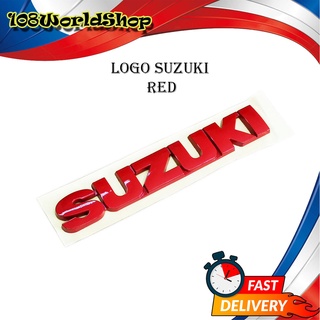 โลโก้ Suzuki แดง Red LOGO SUZUKI ติด Suzuki SWIFT แดง 1ชิ้น suzuki swift 4ประตู มีบริการเก็บเงินปลายทาง