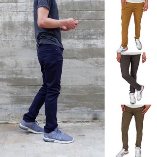 สินค้า กางเกงขายาวชาย กางเกงขาเดฟ กางเกงขายาวผ้ายืด กางเกงชิโน่ กางเกงขายาว กางเกงผู้ชาย Chino ไม่ตก คุณภาพดี ไซต์ 28-36 นิ้ว