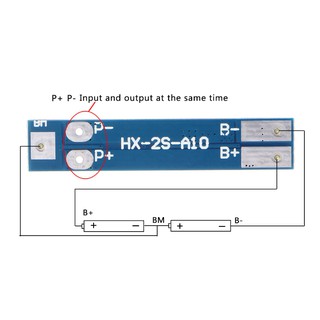 CRE✿ 2S 7.4V 8A บอร์ดโมดูลป้องกันชาร์จถ่าน Li-ion 18650 BMS PCM