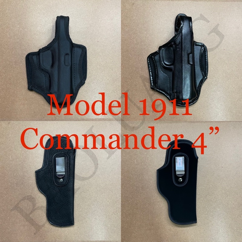 ภาพหน้าปกสินค้าColt 1911-4 นิ้ว Commander ซองปืนพกนอก-พกใน Smith M39, M59, Para P12, Llama 1911