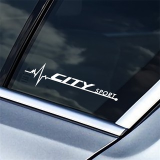 สติกเกอร์ติดตกแต่งหน้าต่างรถ กันน้ำ สำหรับ รถยนต์ Honda City 2014-2020 2 ชิ้น