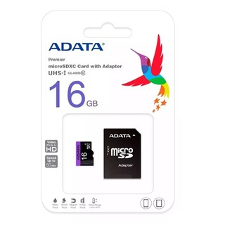 ภาพขนาดย่อของภาพหน้าปกสินค้าADATA 16GB/32GB/64GB รุ่น Premier Micro SDHC Class 10 UHS-I Speed 80 MB/s With SD Adapter จากร้าน ezviz_official_shop บน Shopee ภาพที่ 2