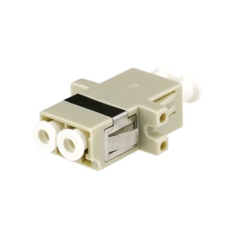 Link UF-0022D LC Duplex Fiber Optic Adapter, Multi-mode Coupling, PB Sleeve, PC Housing