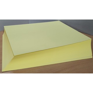สินค้า กระดาษแบงค์สี 55 แกรม ขนาด A4 สีเหลือง เขียว ฟ้า ชมพู / สีชมพู 45แกรม สีครีม 80แกรม ปรู๊ฟขาว 48.8แกรม