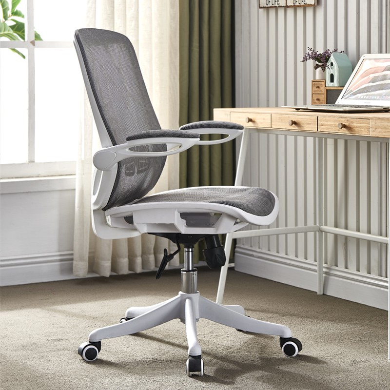 รับประกัน-3-ปี-เก้าอี้สำนักงาน-ergoup-x01-grey-frame-grey-mesh-fabric