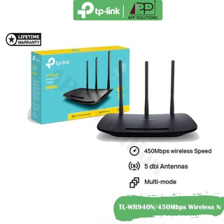 TP-LINK Router Wireless N450Mbps รุ่นTL-WR940N(สินค้ารับประกันLifetime)
