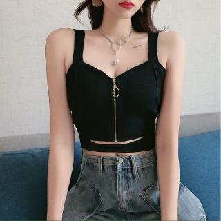 Summer Crop Top Short Knit Vest