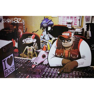 โปสเตอร์ วง ดนตรี Gorillaz กอริลลาซ ภาพวงดนตรี โปสเตอร์ติดผนัง โปสเตอร์สวยๆ poster