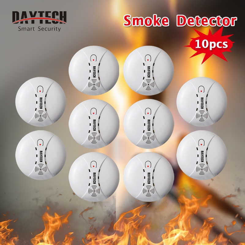 ส่งไวจากไทย-daytech-smoke-sensor-เครื่องตรวจจับควัน-ระบบรักษาความปลอดภัยภายในบ้าน-เซนเซอร์ตรวจจับควันไฟ-10-ชิ้น-sm02