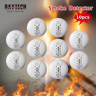 🔥ส่งไวจากไทย🔥Daytech Smoke Sensor เครื่องตรวจจับควัน ระบบรักษาความปลอดภัยภายในบ้าน เซนเซอร์ตรวจจับควันไฟ 10 ชิ้น SM02