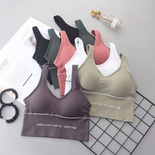 สินค้า SALE!!SPORT BRA สปอร์ตบราตัวยาว ใส่กระชับ มีฟองน้ำ งานสวย V053