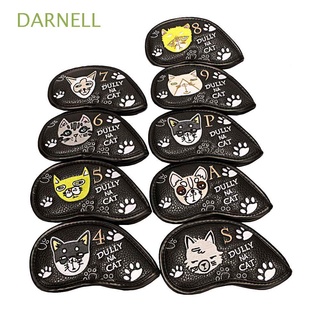 DARNELL Sports Golf Iron Headcover Wedge cover Golf Club Cover Head Cover 4-9,P,S,A Embroidery Golf Iron Covers Set Iron pole cover Durable Golf Putter Accessories Golf Headcovers/Multicolor