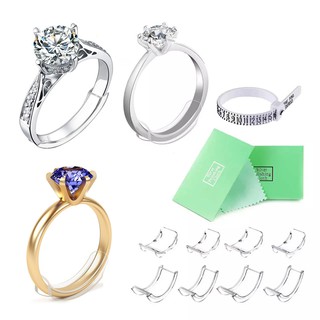 สินค้า ✨ ตัวปรับไซส์แหวน ✨ 1 ชุดมี 8 ชิ้น คละทุกไซส์ ✨ ตัวลดไซส์แหวน ✨ ตัวลดขนาดแหวน ✨ ปรับแหวนหลวมให้พอดี ✨ แหวนหลวม ซิลิโคนใส