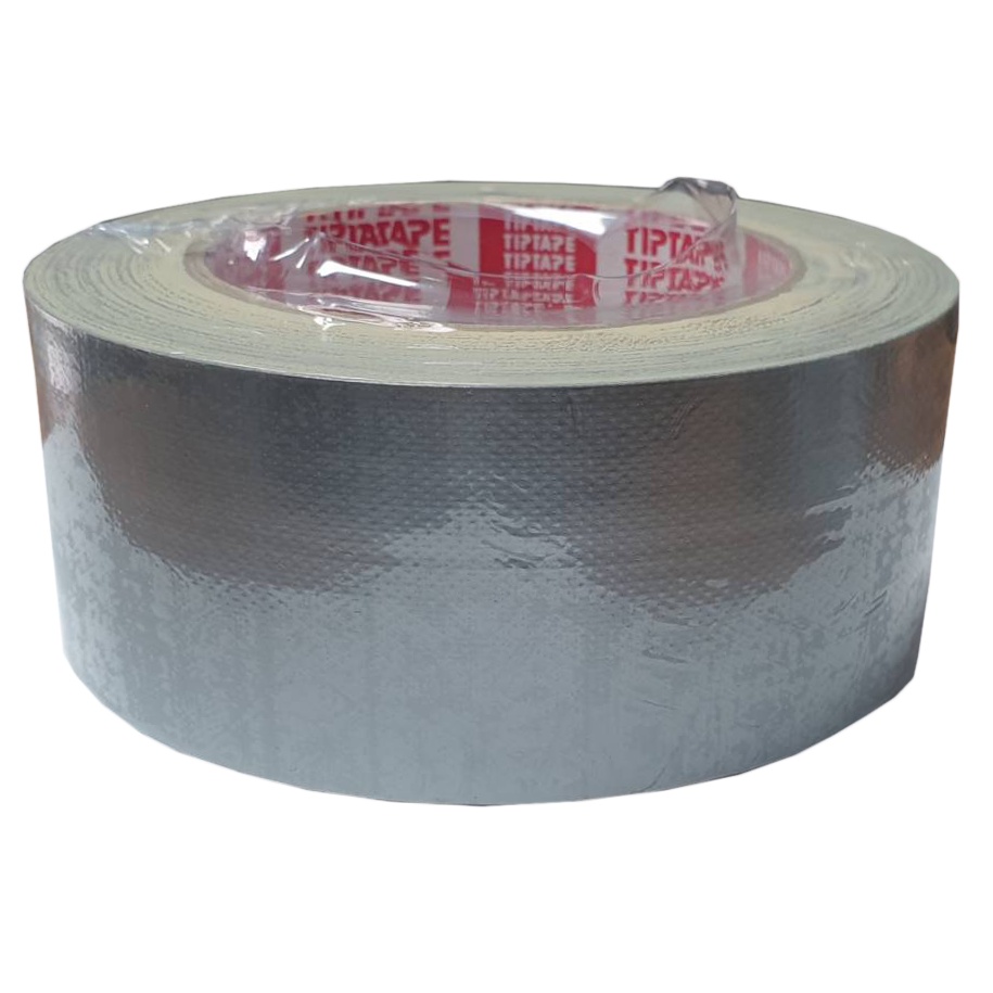 เทปดักส์-pvc-duct-tape-เทปพันท่อแอร์สีเทา-มีกาว-tiptape-duct-tape