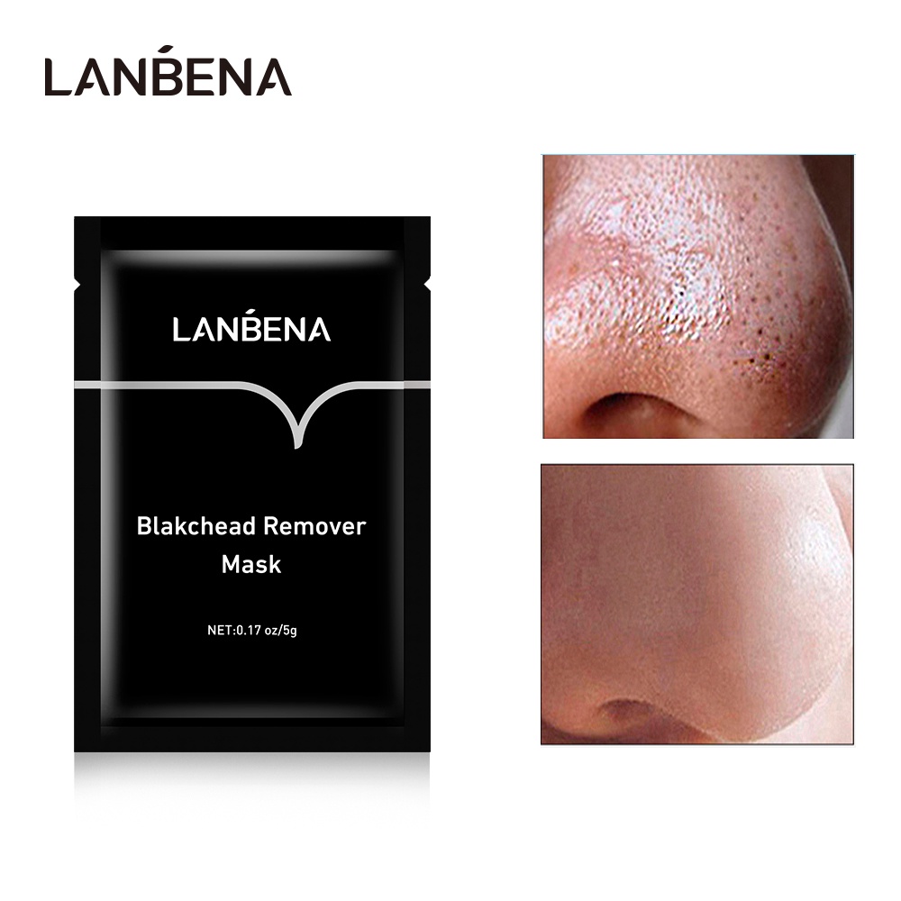 lanbena-มาสก์จมูก-ลอกสิวเสี้ยน-ลอกสิวเสี้ยน-ลอกรูขุมขน-ถ่านไม้ไผ่-กระชับรูขุมขน