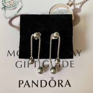 ต่างหู Pandora แท้ 100% รุ่น String of Beads Drop Earrings