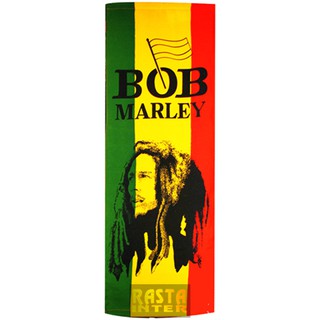 ธงแขวน ลาย Bob Marley ลายหันข้าง พื้น 3 สี