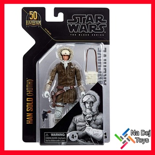 Hasbro Han Solo Hoth Star Wars Black Series Archive 6" figure ฮาน โซโล ฮอธ สตาร์วอร์ส แบล๊คซีรี่ย์ส อาไคฟ์ ขนาด 6 นิ้ว