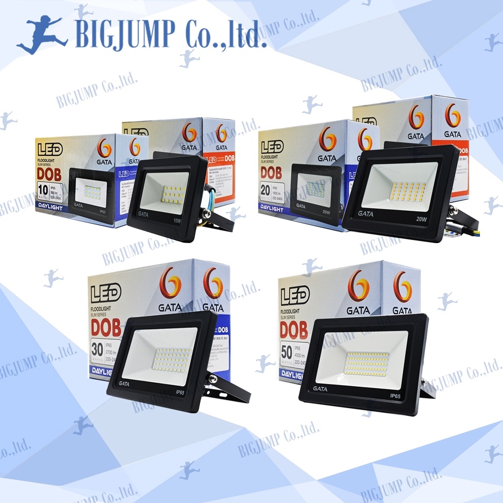 led-floodlight-new-slim-series-gata-10-20-30w-แสงขาว-ใช้ไฟบ้าน-220v-แอลอีดี-ของคุณภาพราคาดี-มีประกัน