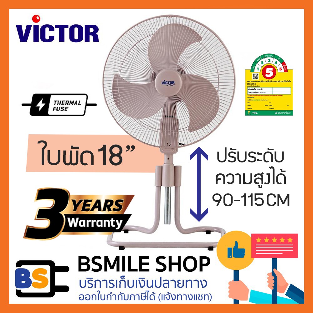 ภาพหน้าปกสินค้าVICTOR พัดลมอุตสาหกรรม 18 นิ้ว IF-1861