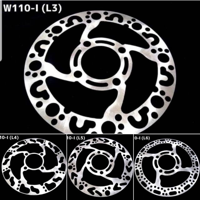 จานเบรคเจาะเวฟ110i-เวฟ125iปลาวาฬแปลงpcxใส่ล้อขอบ17msx