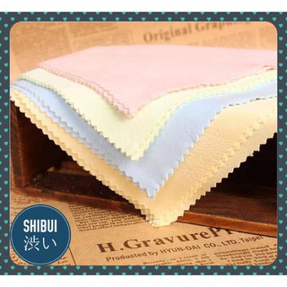 สินค้า SHIBUITH ยกแพ๊ค 70 ผืน  ผ้าเช็ดแว่น ผ้าเช็ดเลนส์ ขนาด 13*13 ซม. ราคาส่ง(ผ้าโค๊ต)