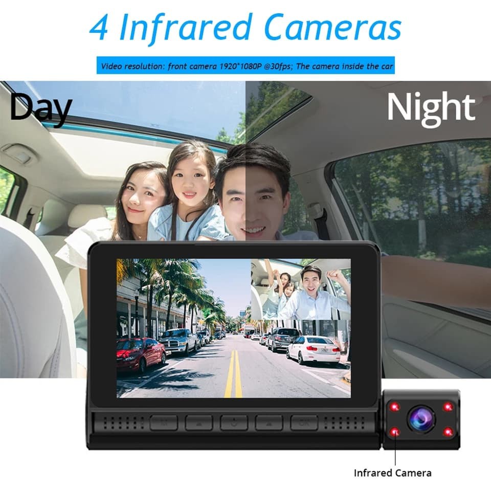 รถ-dvr-4-นิ้ว-dash-cam-3-กล้องเลนส์-dual-lens-full-hd-1080p-หน้าจอสัมผัส-แถมฟรีเมม-16gb