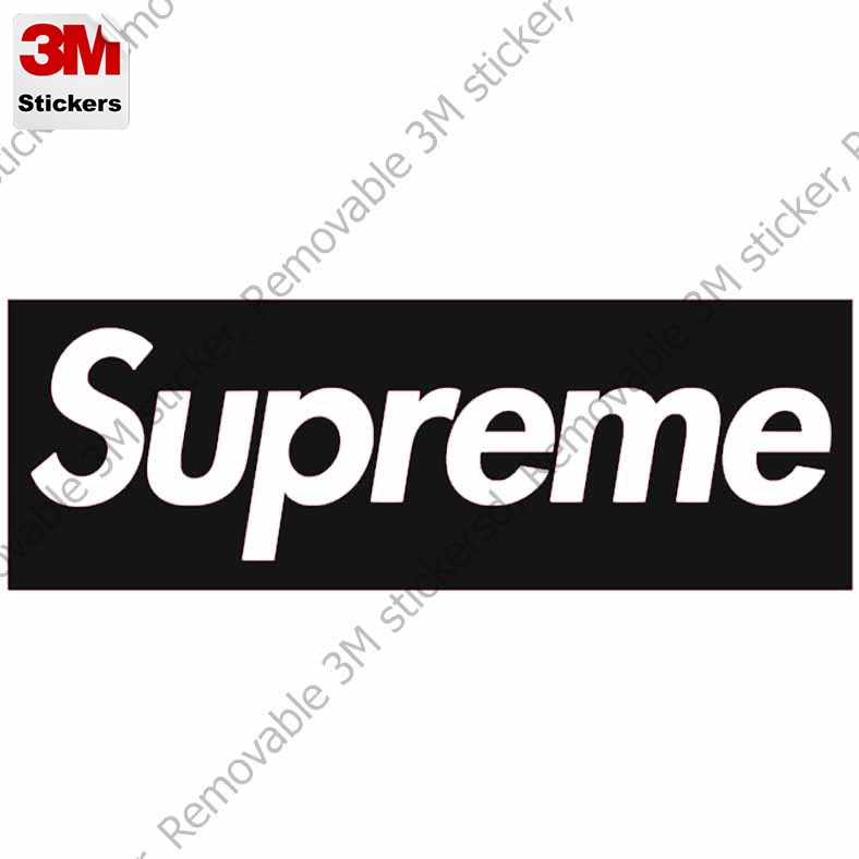 supreme-logo-with-cover-สติ๊กเกอร์-3m-ลอกออกไม่มีคราบกาว-removable-3m-sticker-สติ๊กเกอร์ติด-รถยนต์-มอเตอร์ไซ