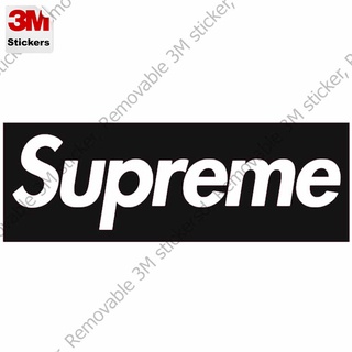 Supreme logo with cover สติ๊กเกอร์ 3M ลอกออกไม่มีคราบกาว  Removable 3M sticker, สติ๊กเกอร์ติด รถยนต์ มอเตอร์ไซ