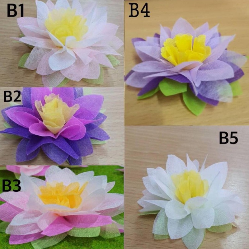 กระดาษสาห่อเหรียญ-รูปดอกบัว-5-ชั้น-ห่อได้-100-ดอก-มีให้เลือก-5-สี