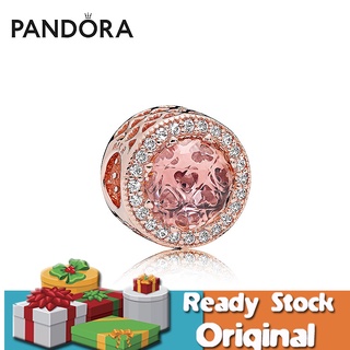 Pandora สร้อยข้อมือเงิน 925 จี้รูปหัวใจ สีทอง สไตล์เรโทร สําหรับผู้หญิง p825
