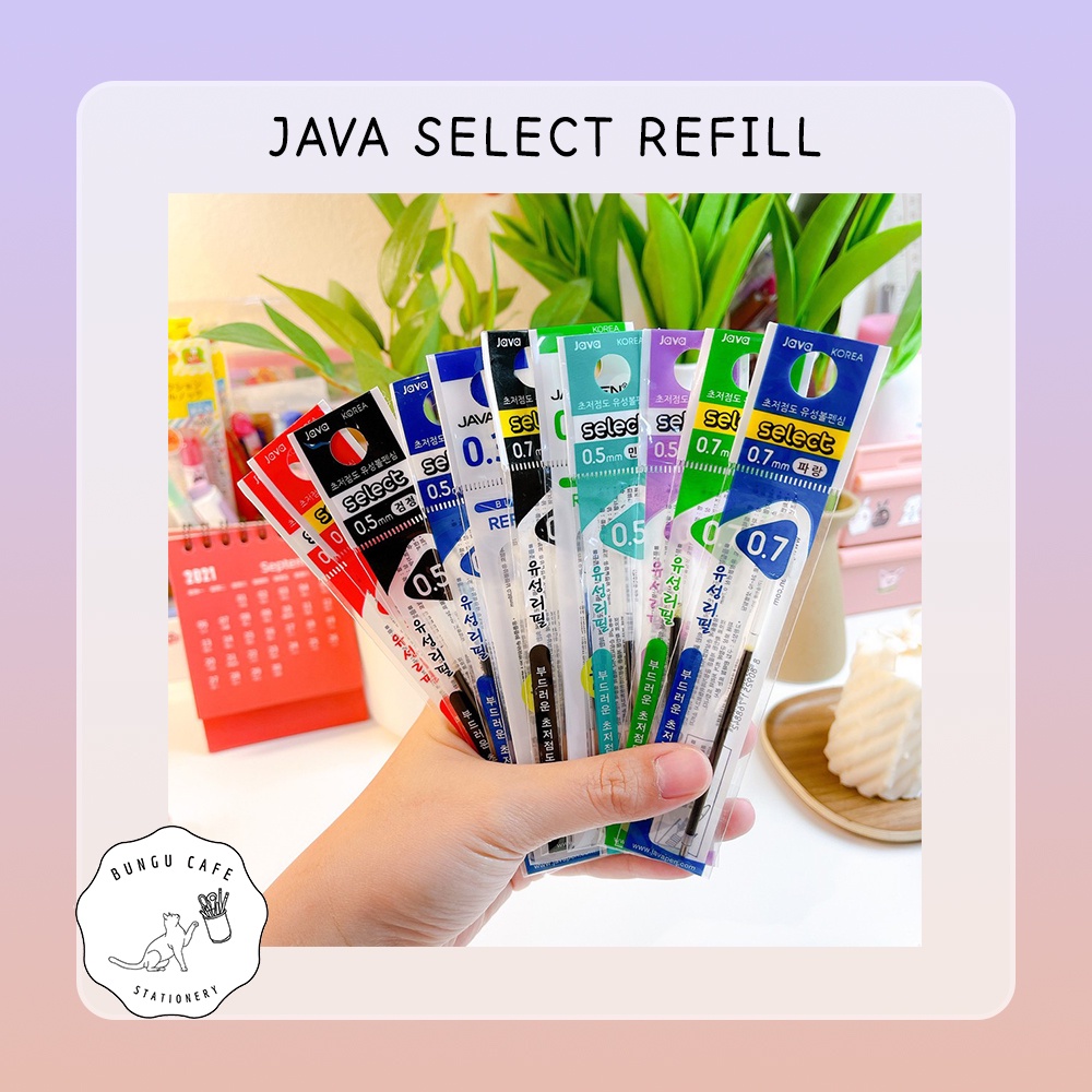 java-select-refill-for-java-pen-3c-4c-จาวา-ซีเล็ค-ไส้เติมปากกาลูกลื่น-จาวา-3-ระบบ-4-ระบบ-ขนาด-0-3-0-4-0-5-มม