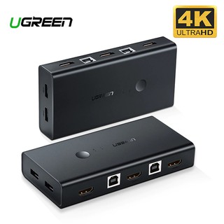 ugreen usb hdmi kvm กล่องสวิทช์ 4 k อัลตร้า hd และ vga to usb kvm splitter